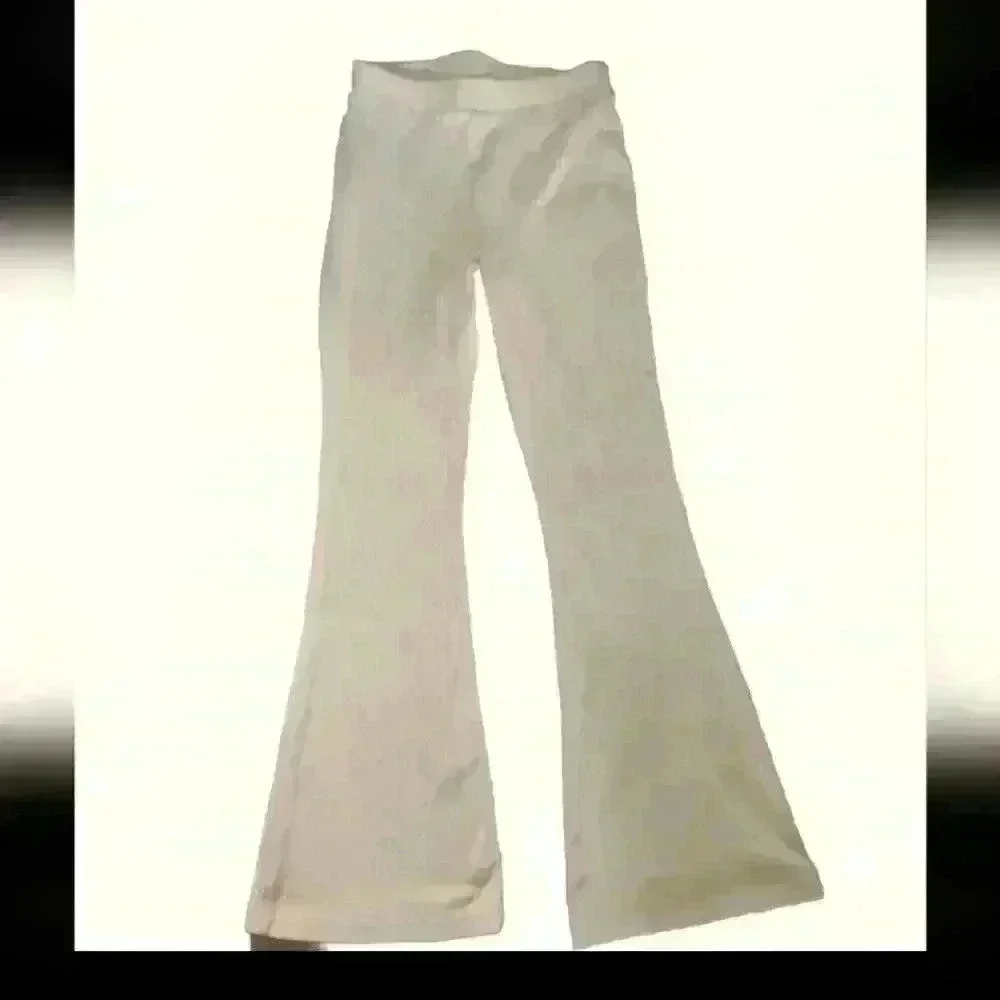 Aerie Womens Cream Corduroy Pull On Pants M